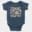 Straight Outta Mogappair Short Sleeve Baby Onesie in Navy Color
